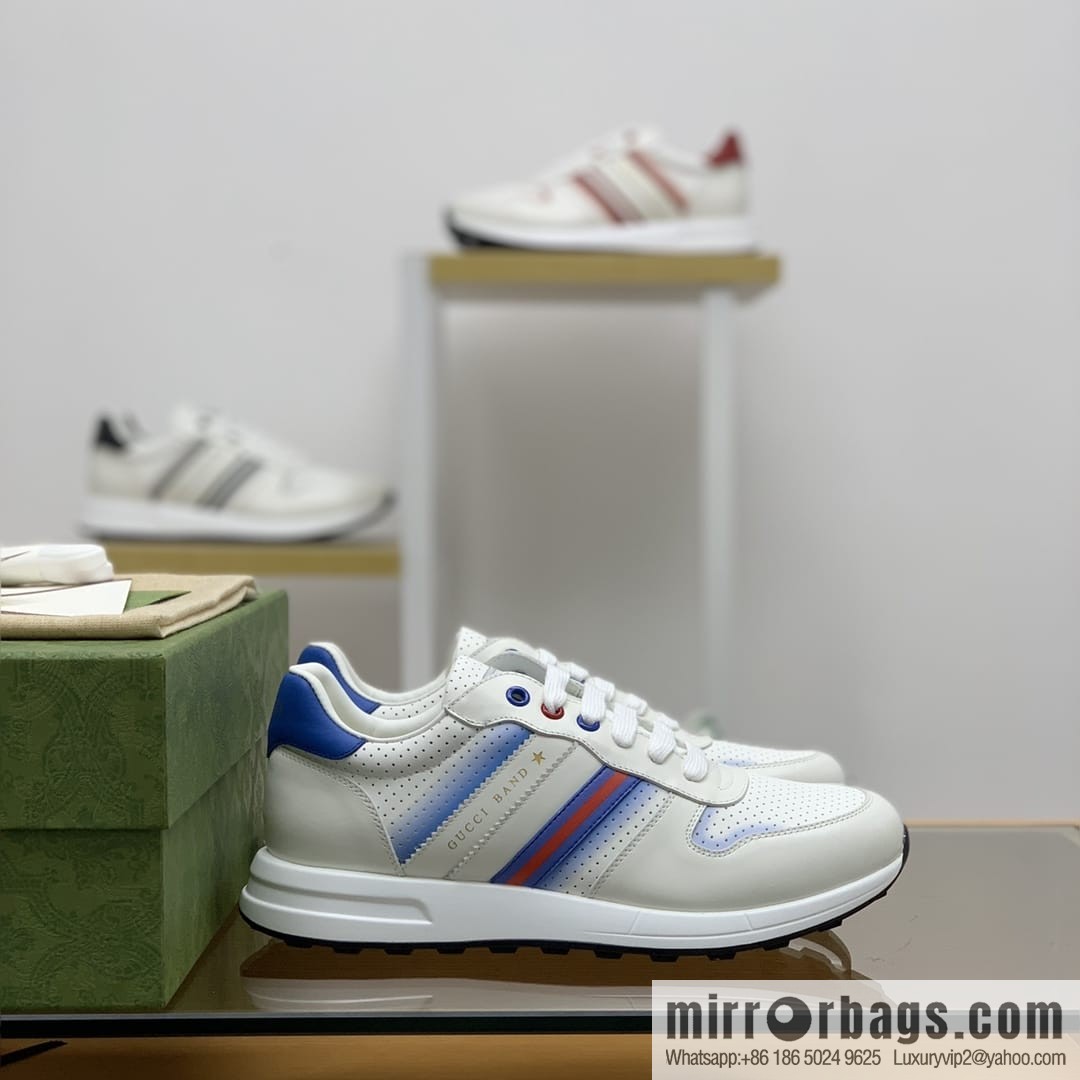 Gucci Gucci color matching double G men's sports running shoes