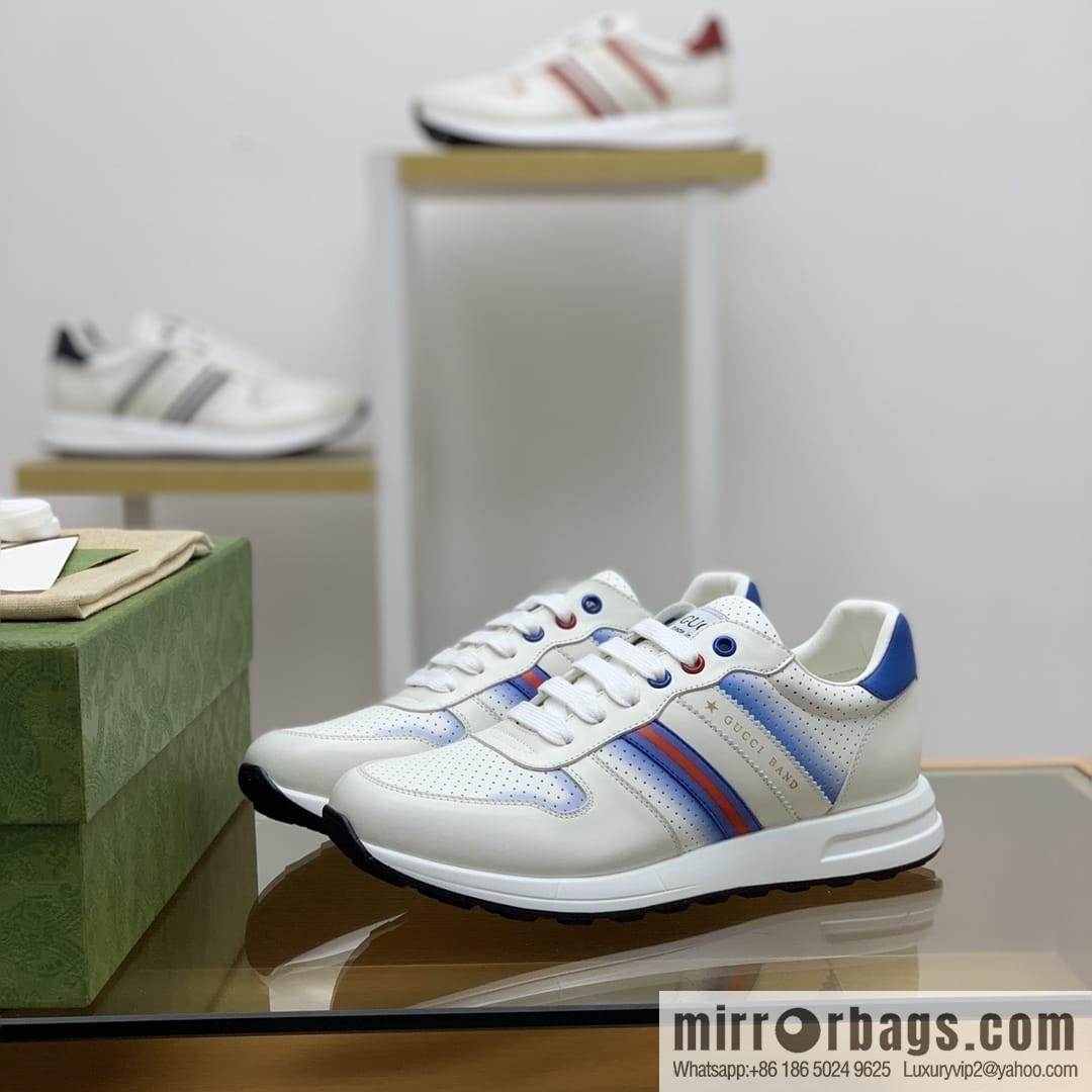 Gucci Gucci color matching double G men's sports running shoes