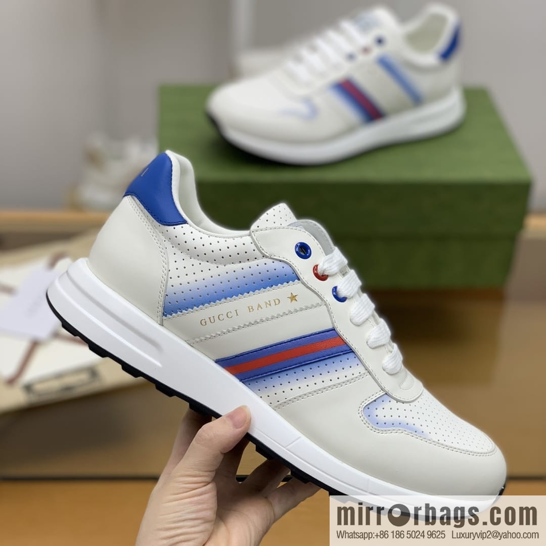 Gucci Gucci color matching double G men's sports running shoes