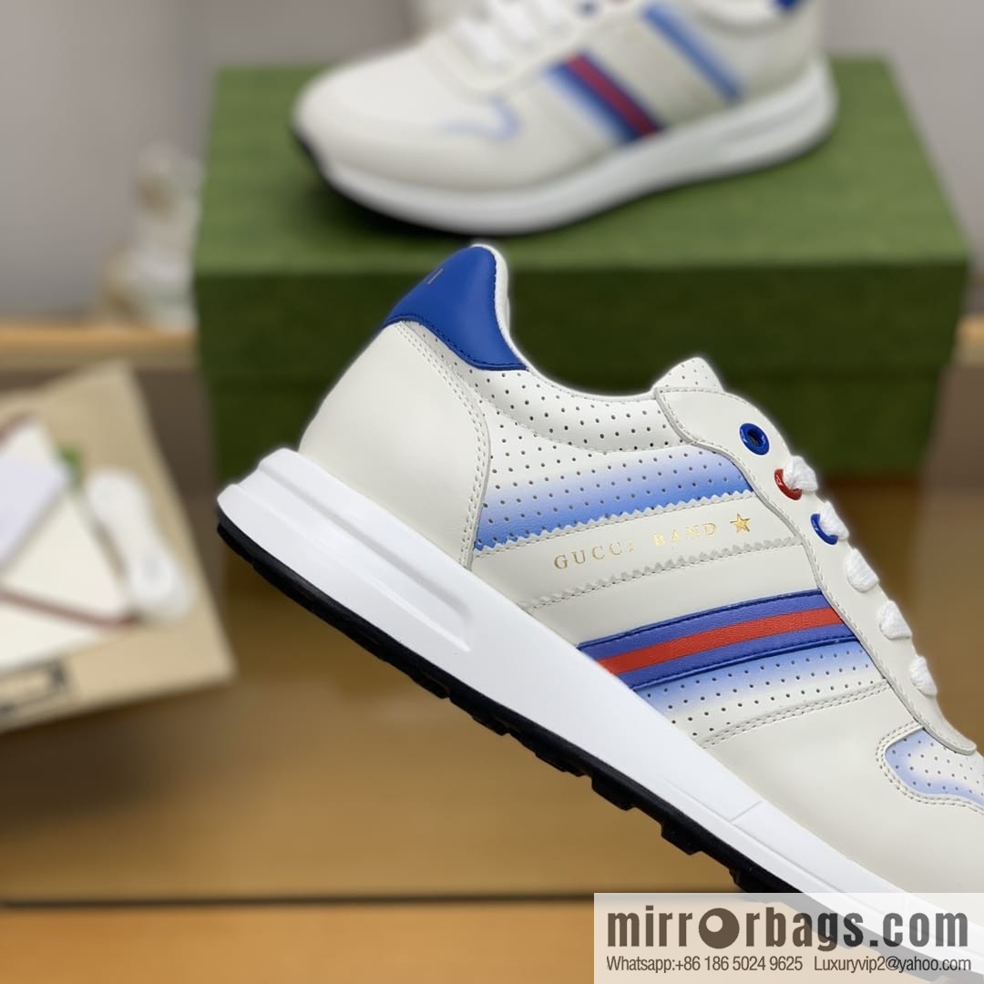 Gucci Gucci color matching double G men's sports running shoes
