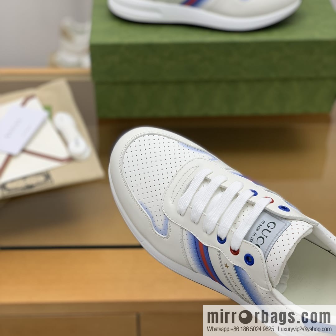 Gucci Gucci color matching double G men's sports running shoes
