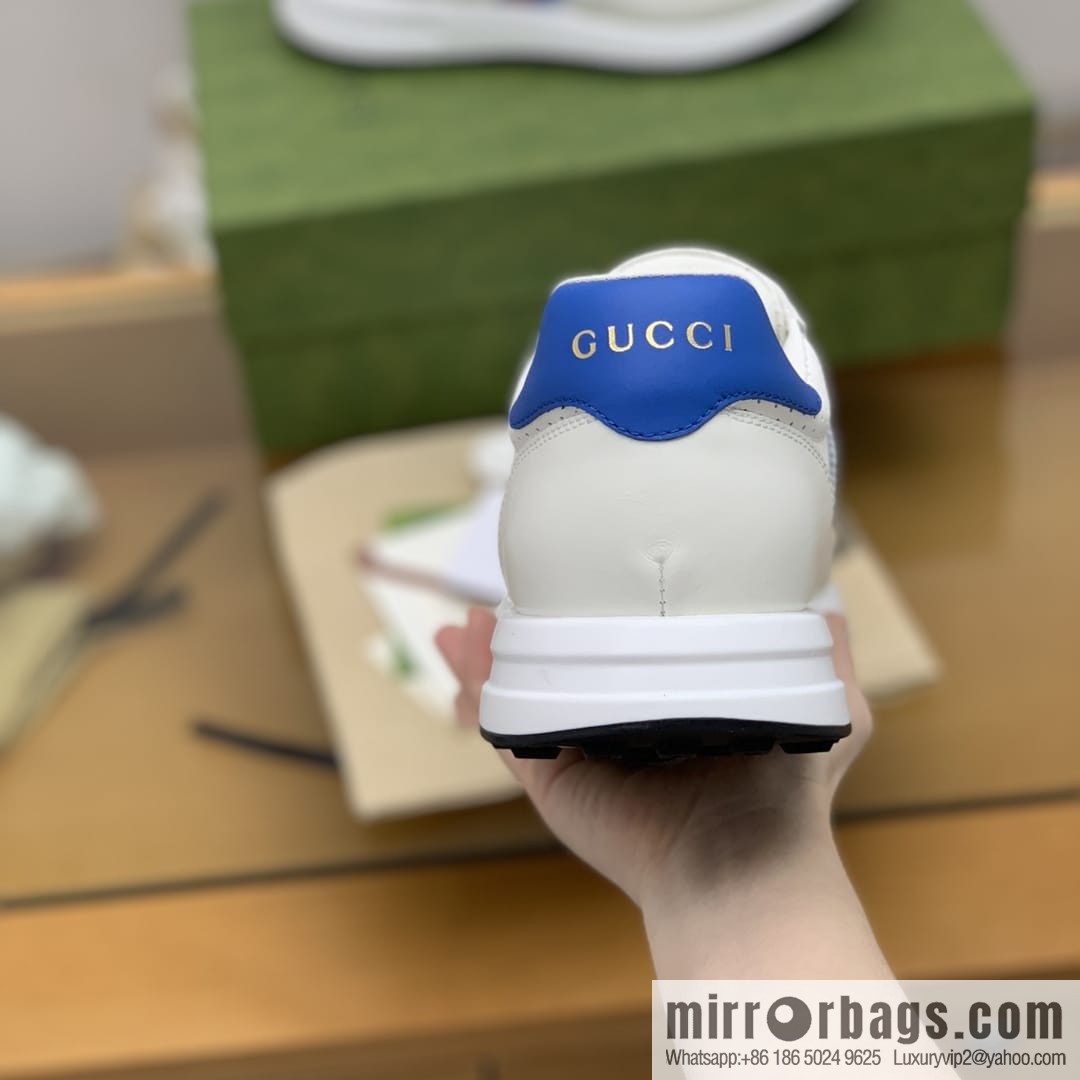 Gucci Gucci color matching double G men's sports running shoes