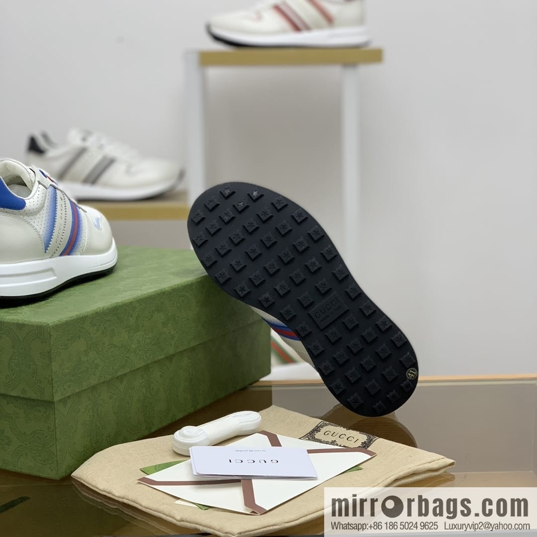 Gucci Gucci color matching double G men's sports running shoes