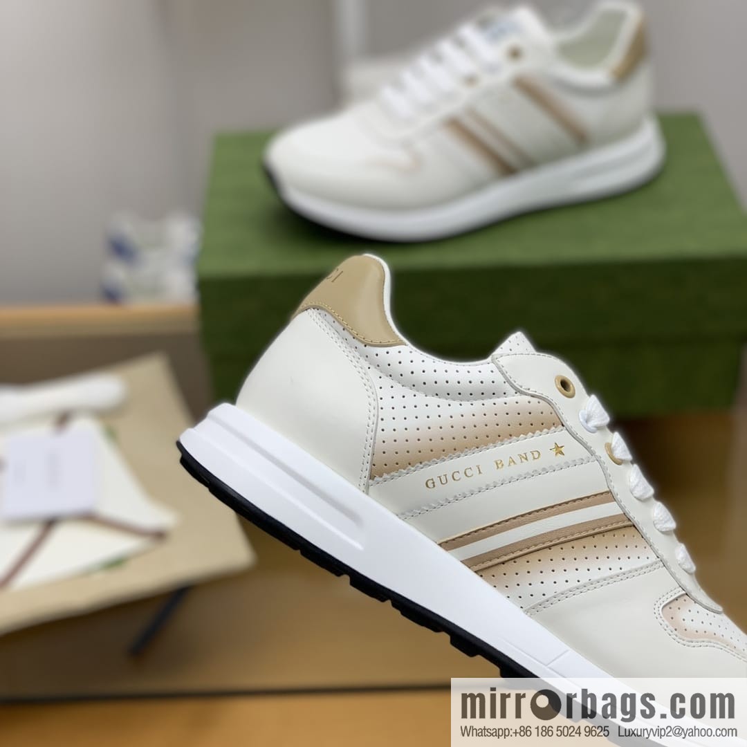 Gucci Gucci color matching double G men's sports running shoes