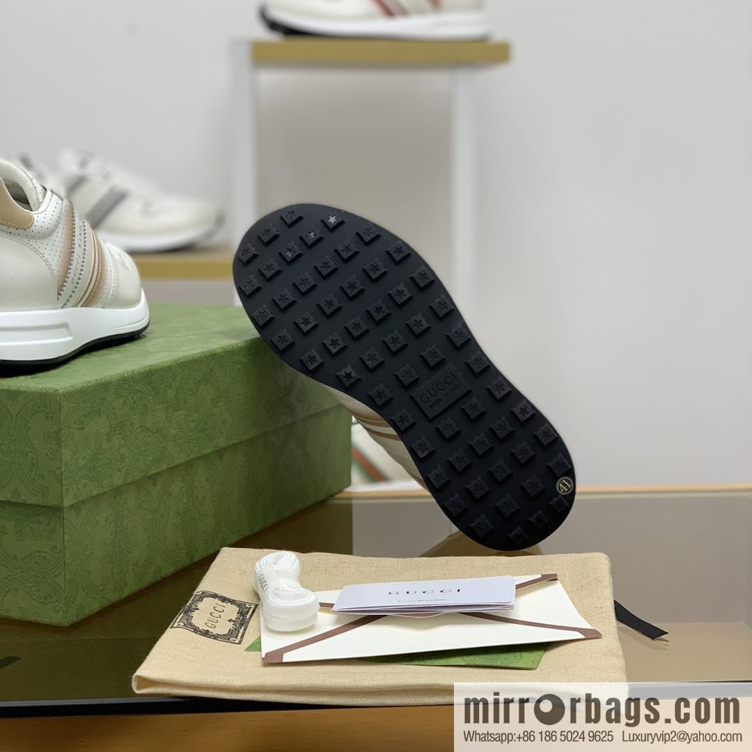 Gucci Gucci color matching double G men's sports running shoes