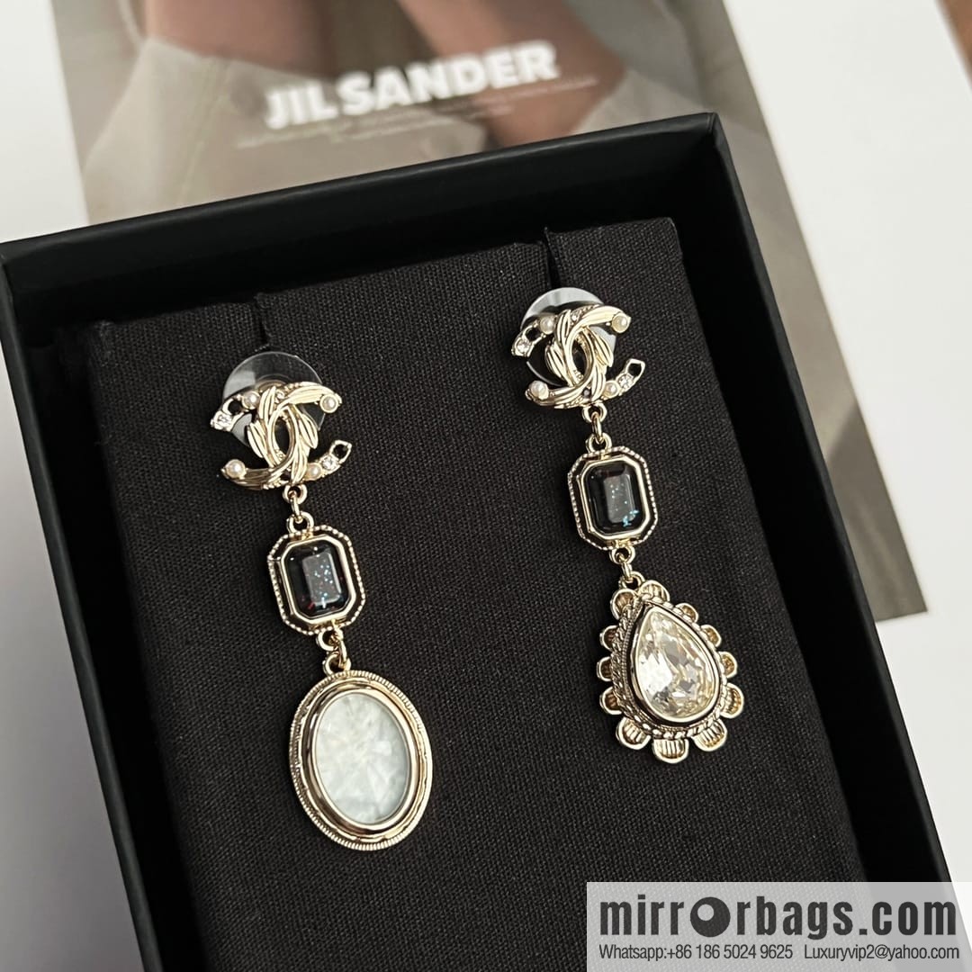New ☑️ Chanel c3 double c colored treasure stud earrings