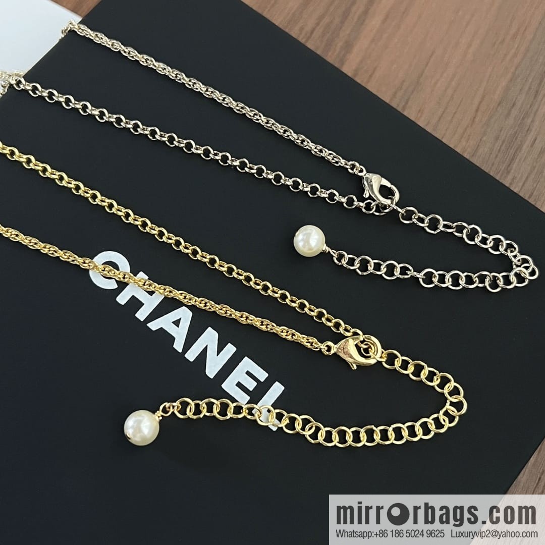 New ☑️ Chanel double c colored treasure bird cage necklace sweater chain
