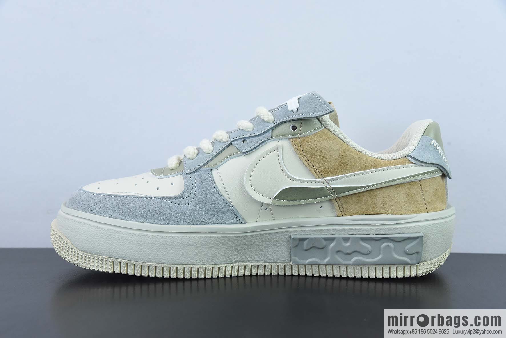 Nike Air Force 1 AF1 Air Force One/low-top, white gray-brown, deconstructed low-top casual board shoes, item number: CW6688-802