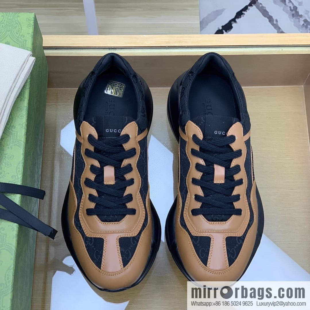 Gucci Gucci G Replica Luxury Handbag High Version Vintage Daddy Shoes Casual sneakers