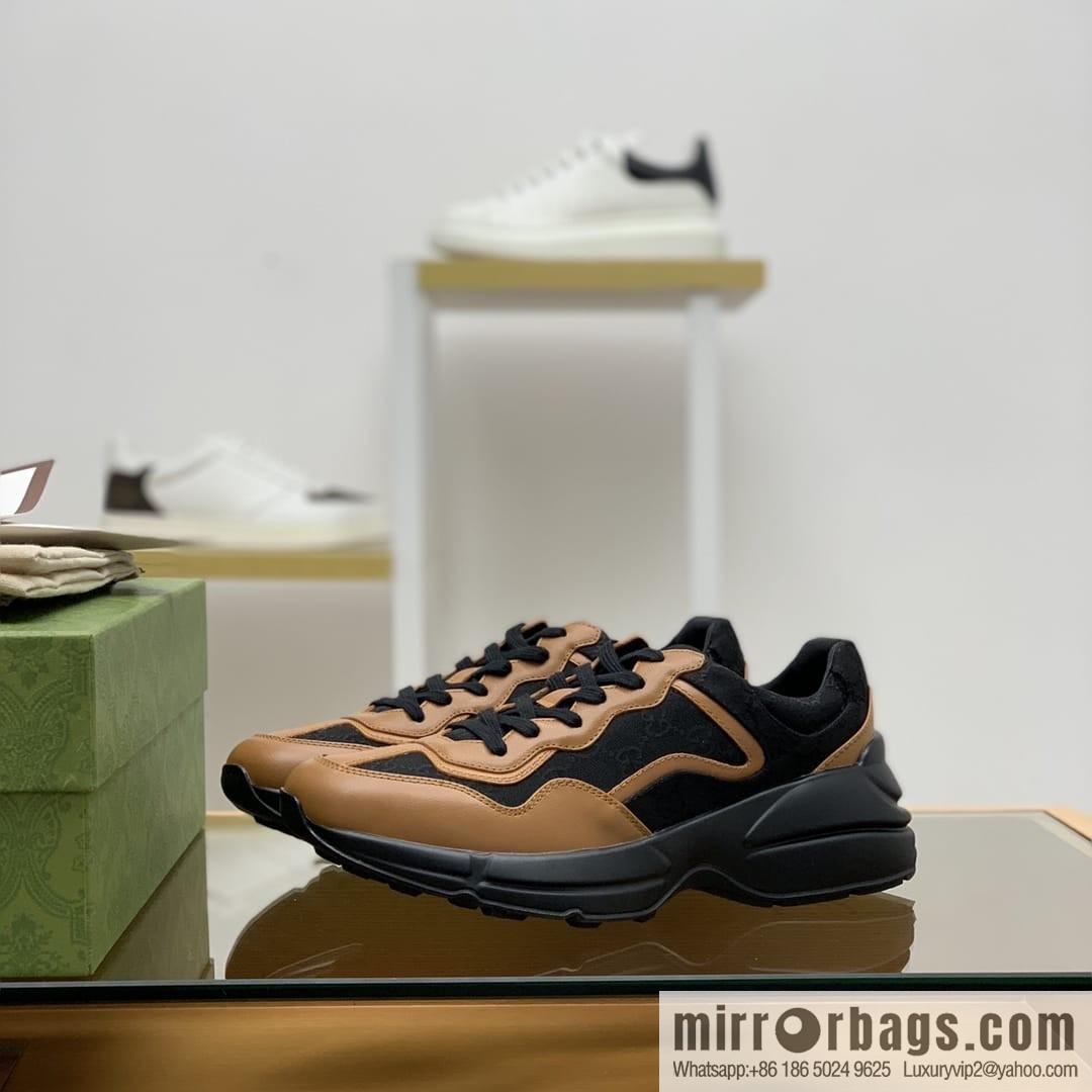 Gucci Gucci G Replica Luxury Handbag High Version Vintage Daddy Shoes Casual sneakers