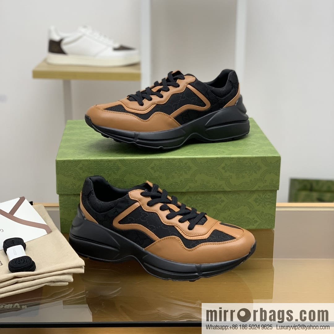 Gucci Gucci G Replica Luxury Handbag High Version Vintage Daddy Shoes Casual sneakers