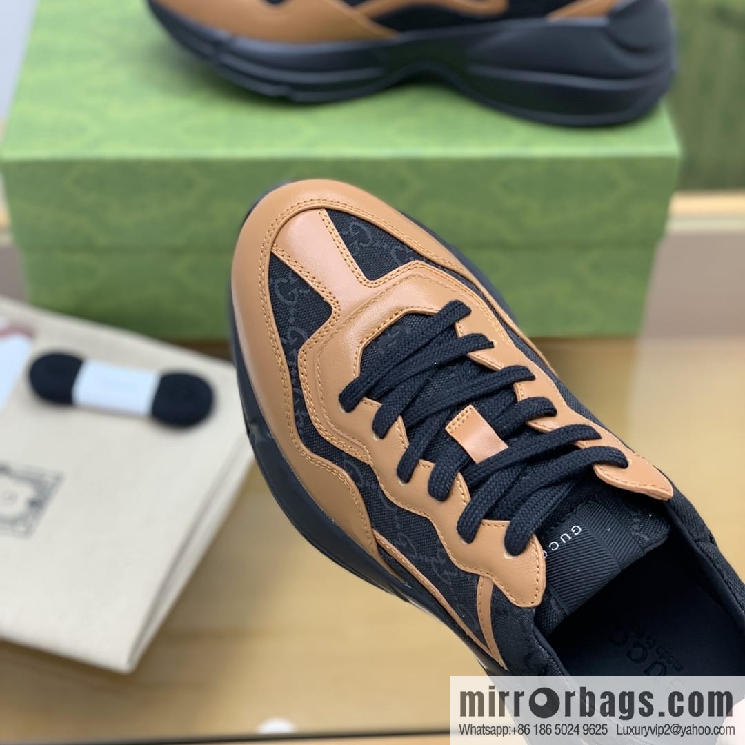 Gucci Gucci G Replica Luxury Handbag High Version Vintage Daddy Shoes Casual sneakers