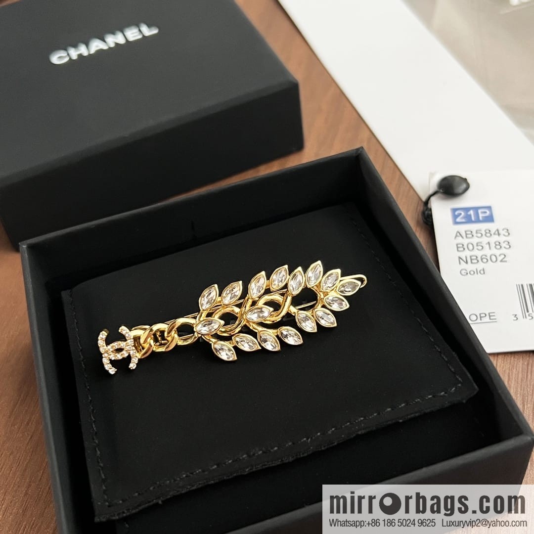 New ☑️ Chanel double c gold wheat ear hairpin hairpin