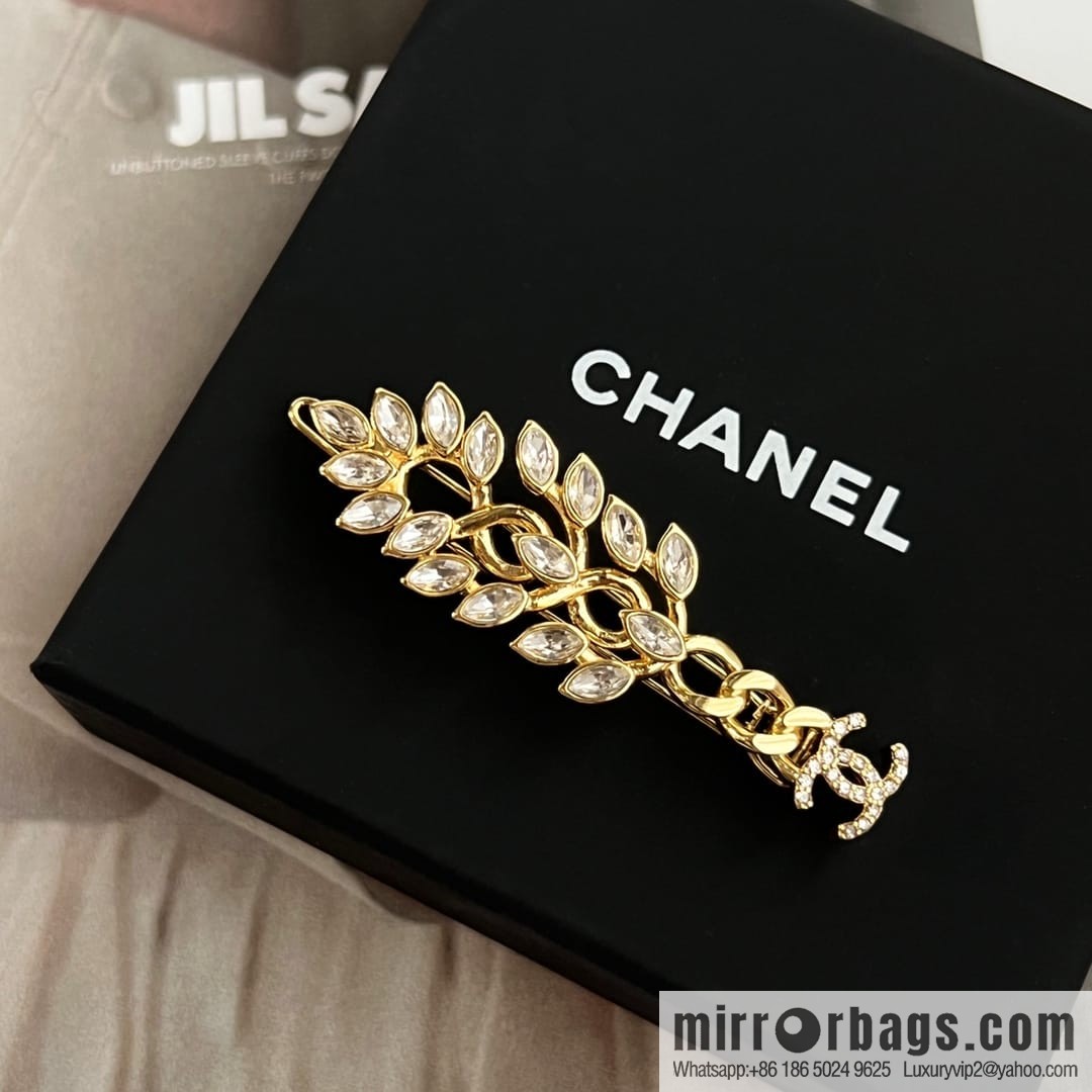 New ☑️ Chanel double c gold wheat ear hairpin hairpin