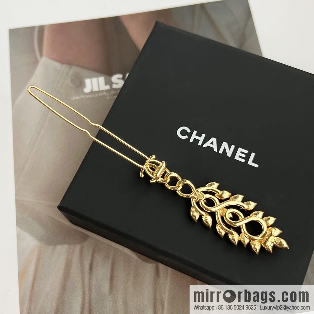 New ☑️ Chanel double c gold wheat ear hairpin hairpin