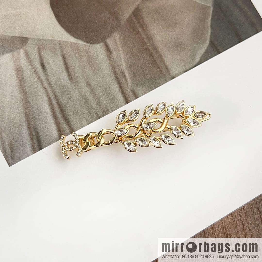 New ☑️ Chanel double c gold wheat ear hairpin hairpin
