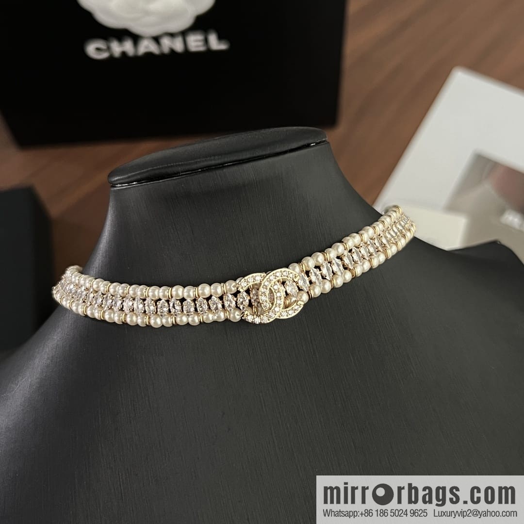 New ☑️ Chanel double c pearl necklace