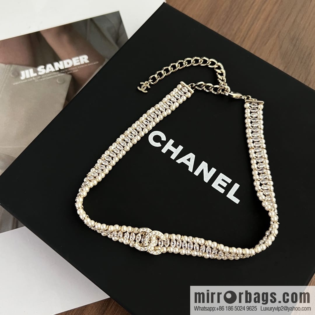 New ☑️ Chanel double c pearl necklace