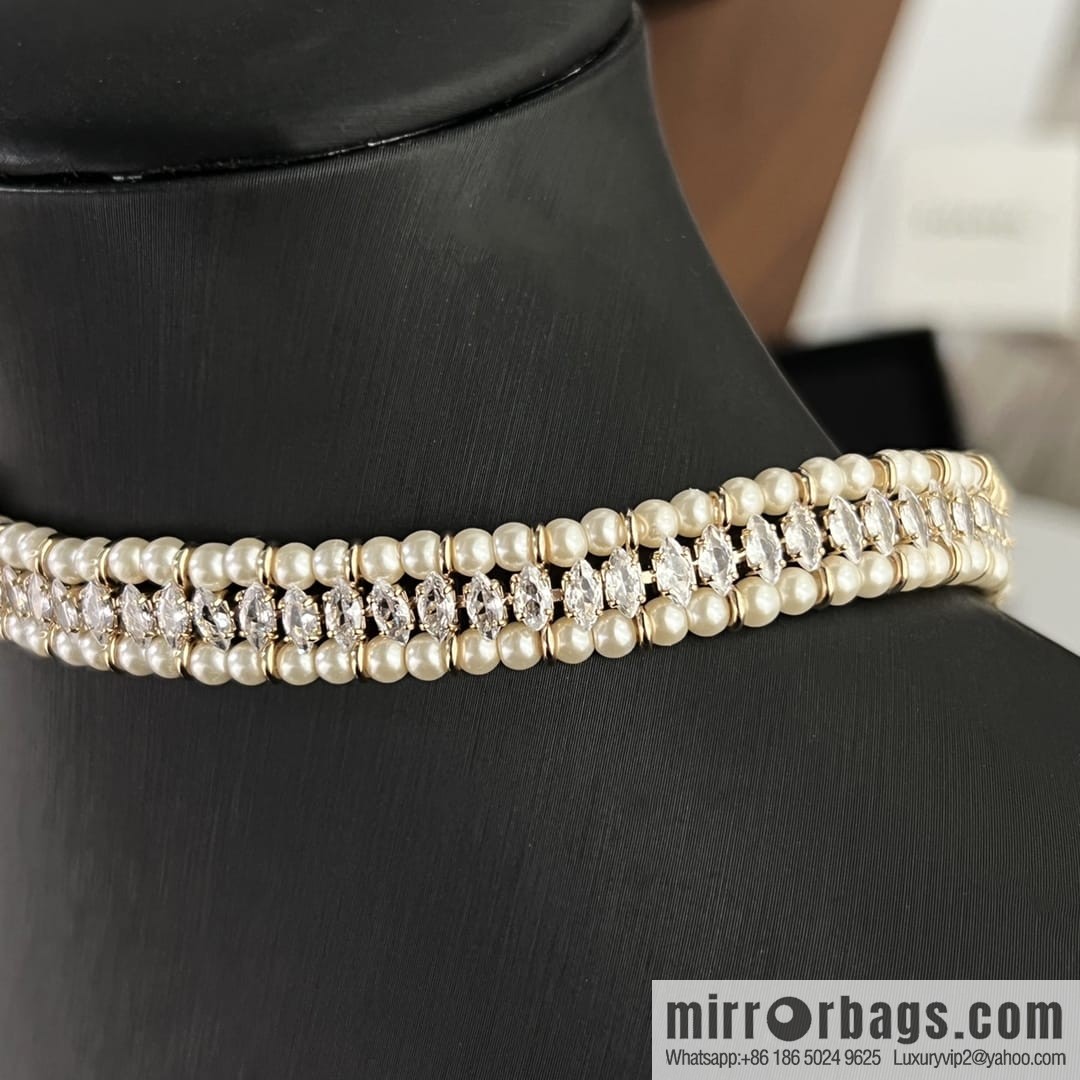 New ☑️ Chanel double c pearl necklace