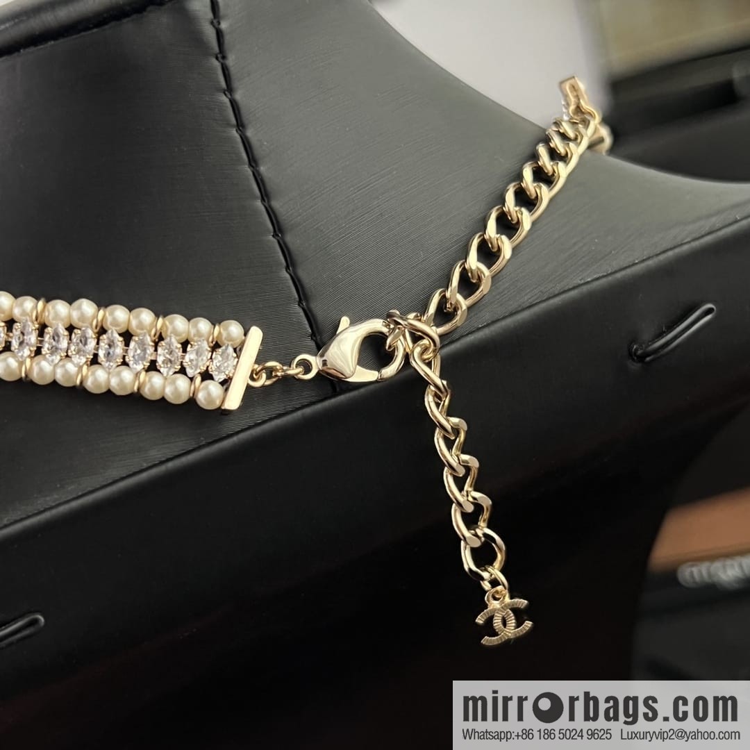 New ☑️ Chanel double c pearl necklace