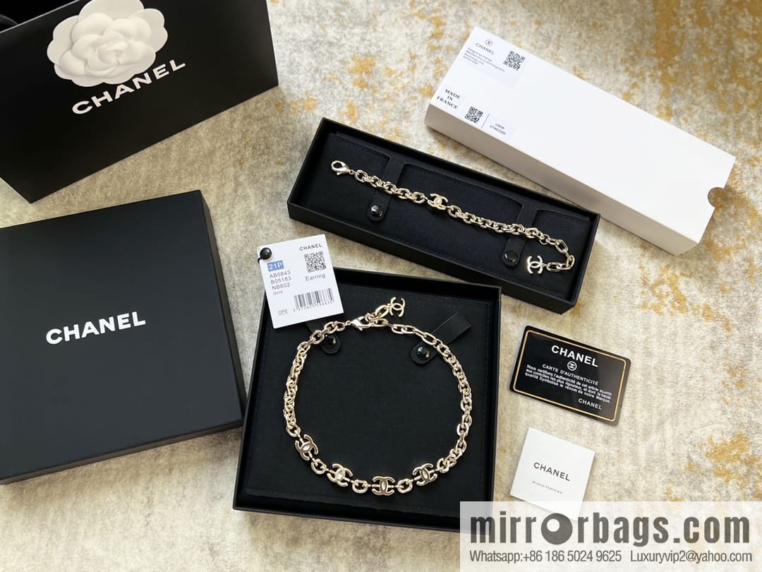 New ☑️ Chanel double c bracelet necklace