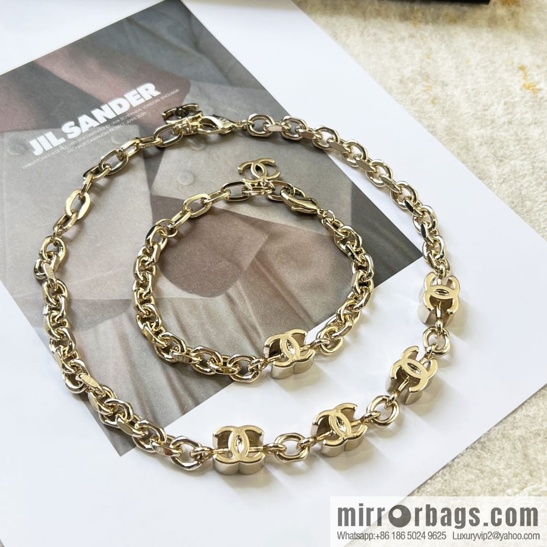 New ☑️ Chanel double c bracelet necklace
