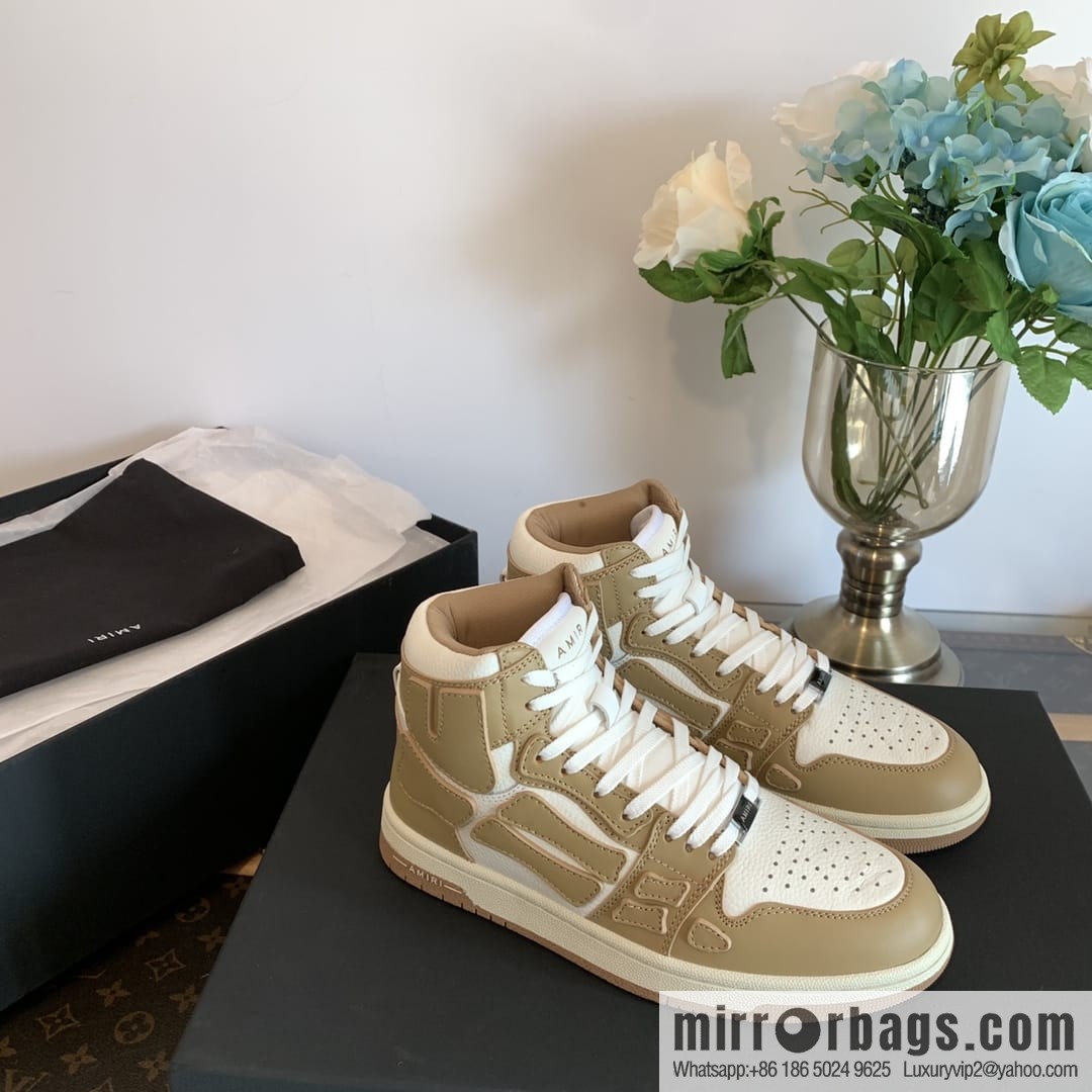 Handmade Unisex His & Hers high top bone shoes with double leather fit