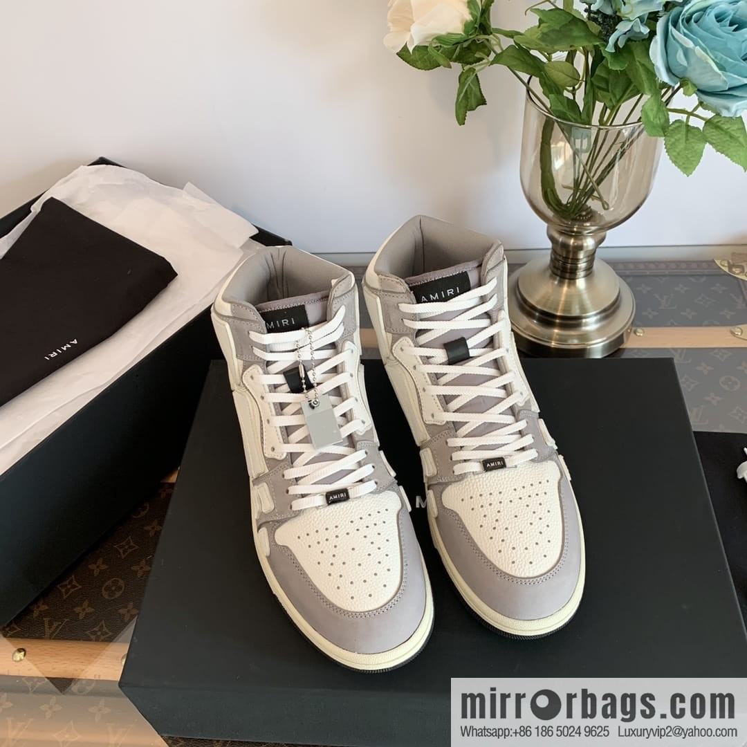 Handmade Unisex His & Hers high top bone shoes with double leather fit