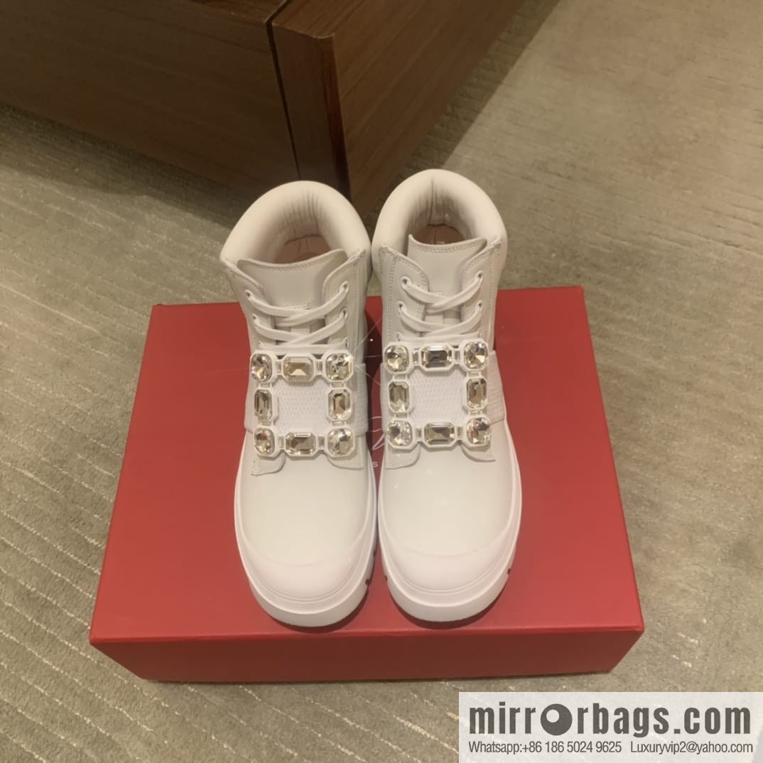 RV Walky Viv Cloud Rhinestone Square Buckle Boots/Boots