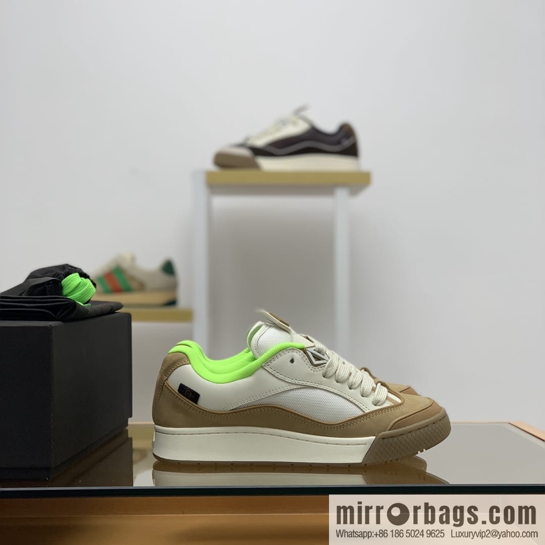 Dior grained calf leather with breathable mesh men's casual retro sneakers