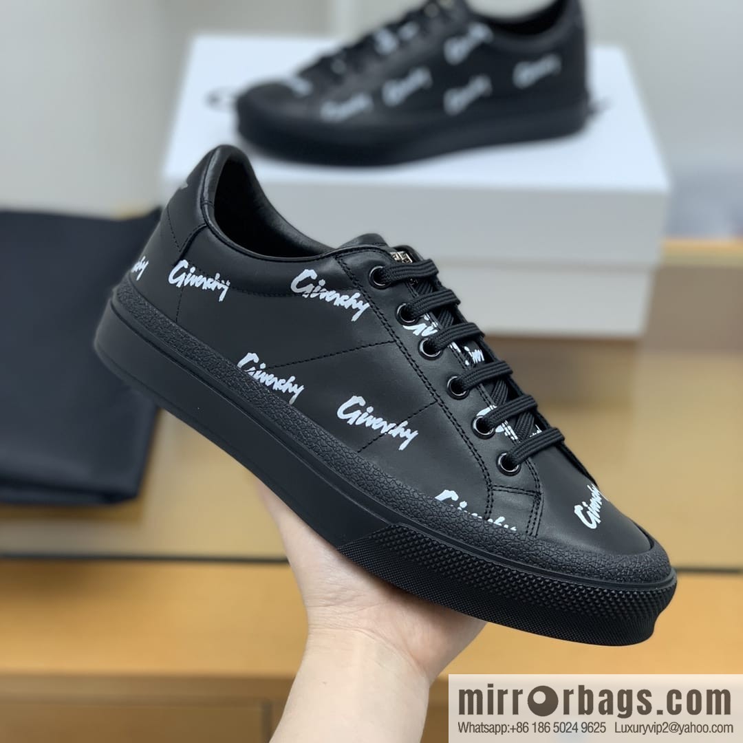 GIVENCHY Givenchy, made of leather, iconic love printed pattern new men's casual shoes