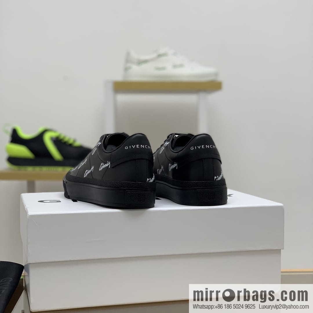 GIVENCHY Givenchy, made of leather, iconic love printed pattern new men's casual shoes