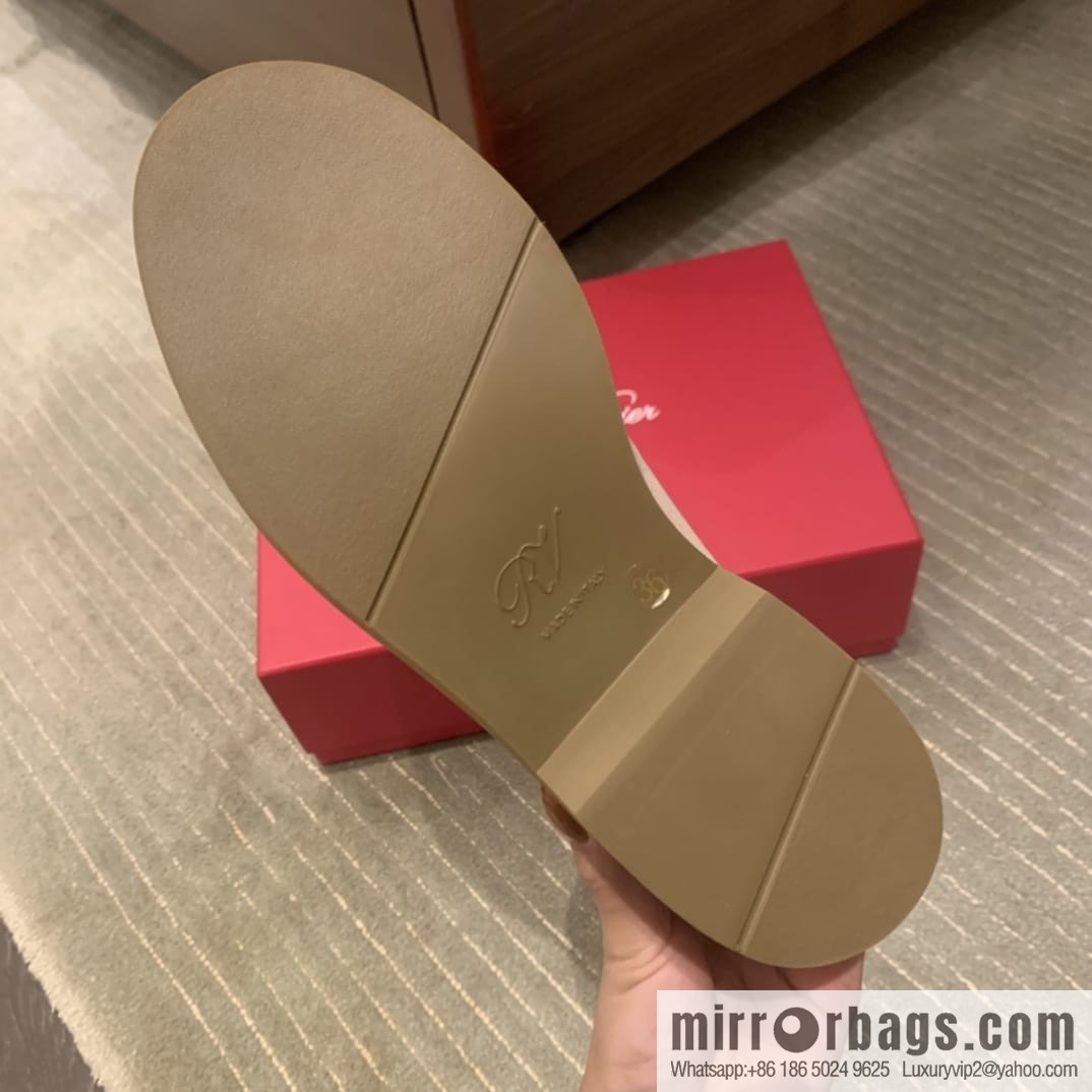 Roger vivier patented leather boots for women