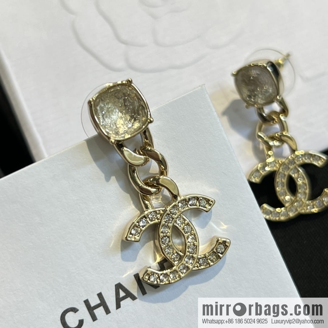 New ☑️ Chanel c2 double c stud earrings