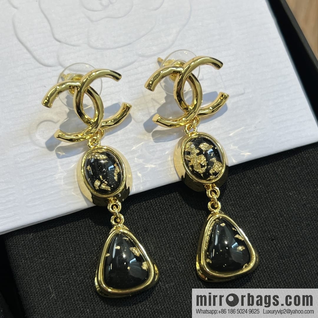 New ☑️ Chanel c3 double c gemstone stud earrings
