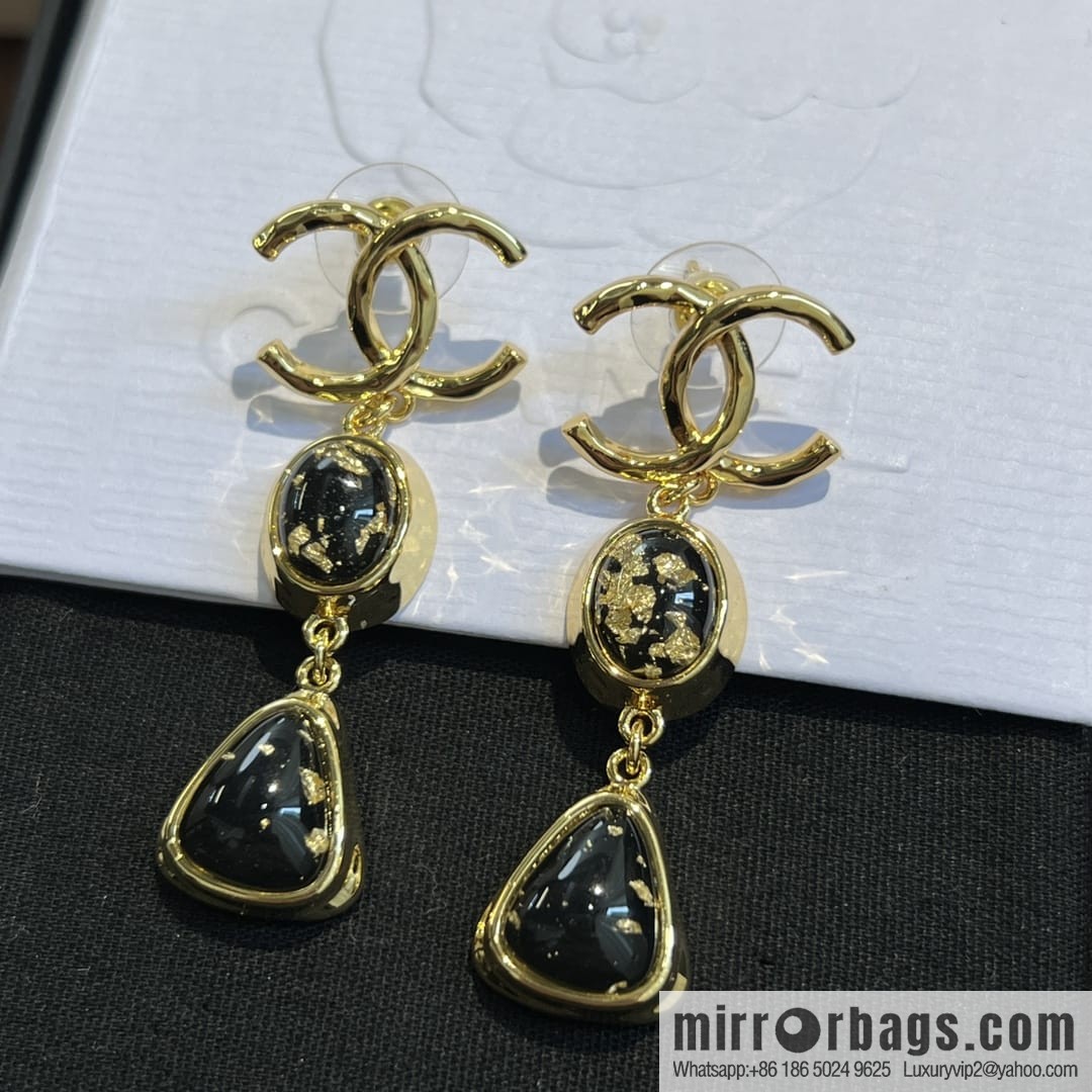 New ☑️ Chanel c3 double c gemstone stud earrings