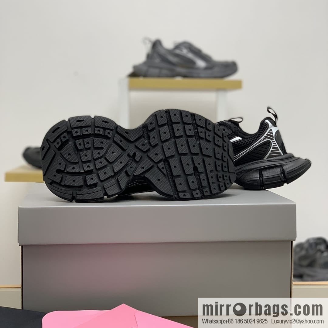 Balenciaga BALENCIAGA uses mesh patchwork Unisex His & Hers thick-soled sneakers