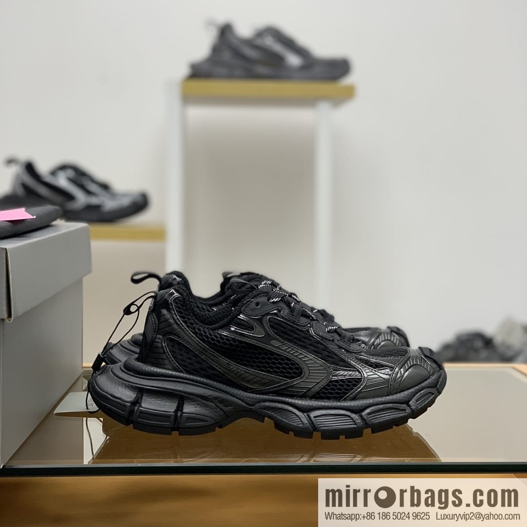 Balenciaga BALENCIAGA uses mesh patchwork Unisex His & Hers thick-soled sneakers