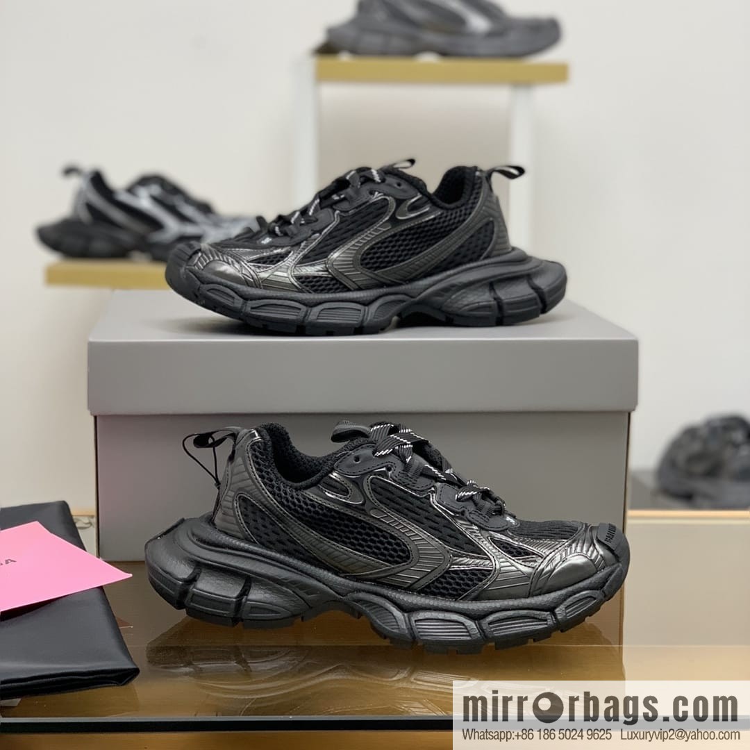 Balenciaga BALENCIAGA uses mesh patchwork Unisex His & Hers thick-soled sneakers