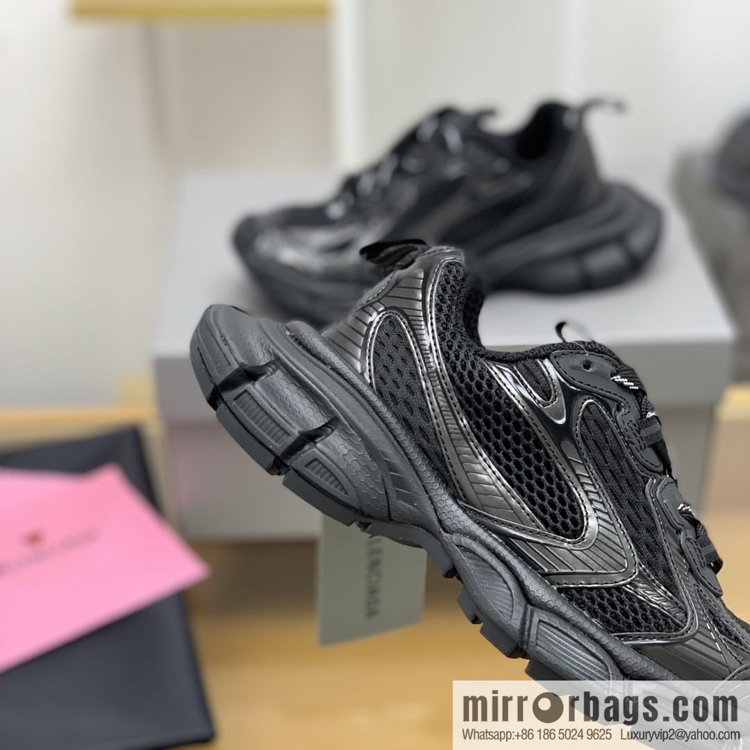 Balenciaga BALENCIAGA uses mesh patchwork Unisex His & Hers thick-soled sneakers