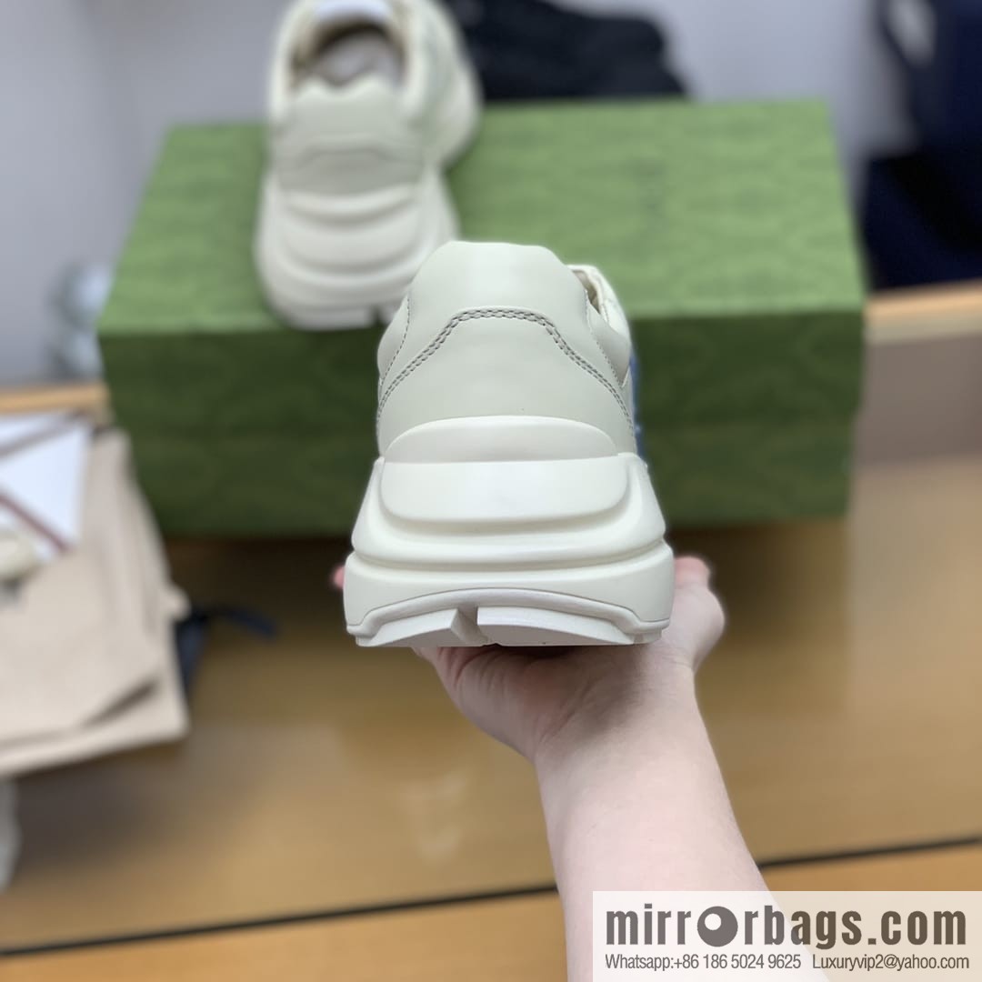 Gucci Gucci [New G Replica Luxury Handbag High Version] Unisex Vintage sneakers