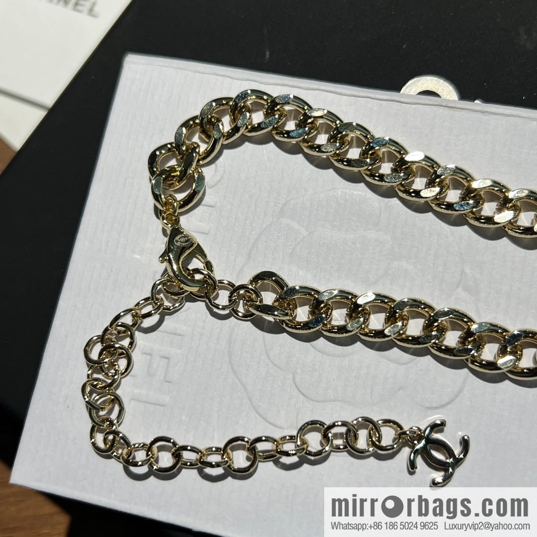 New ☑️ Chanel double c peach heart love waist belt waist chain necklace