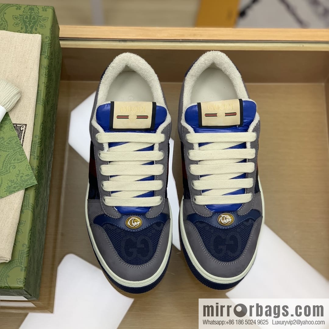 Gucci Gucci Vintage Gucci logo G home men's small dirty shoes