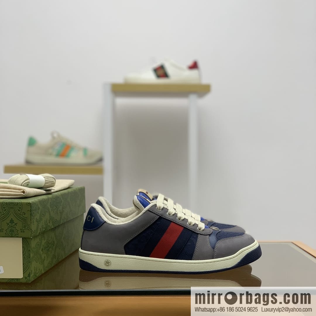 Gucci Gucci Vintage Gucci logo G home men's small dirty shoes