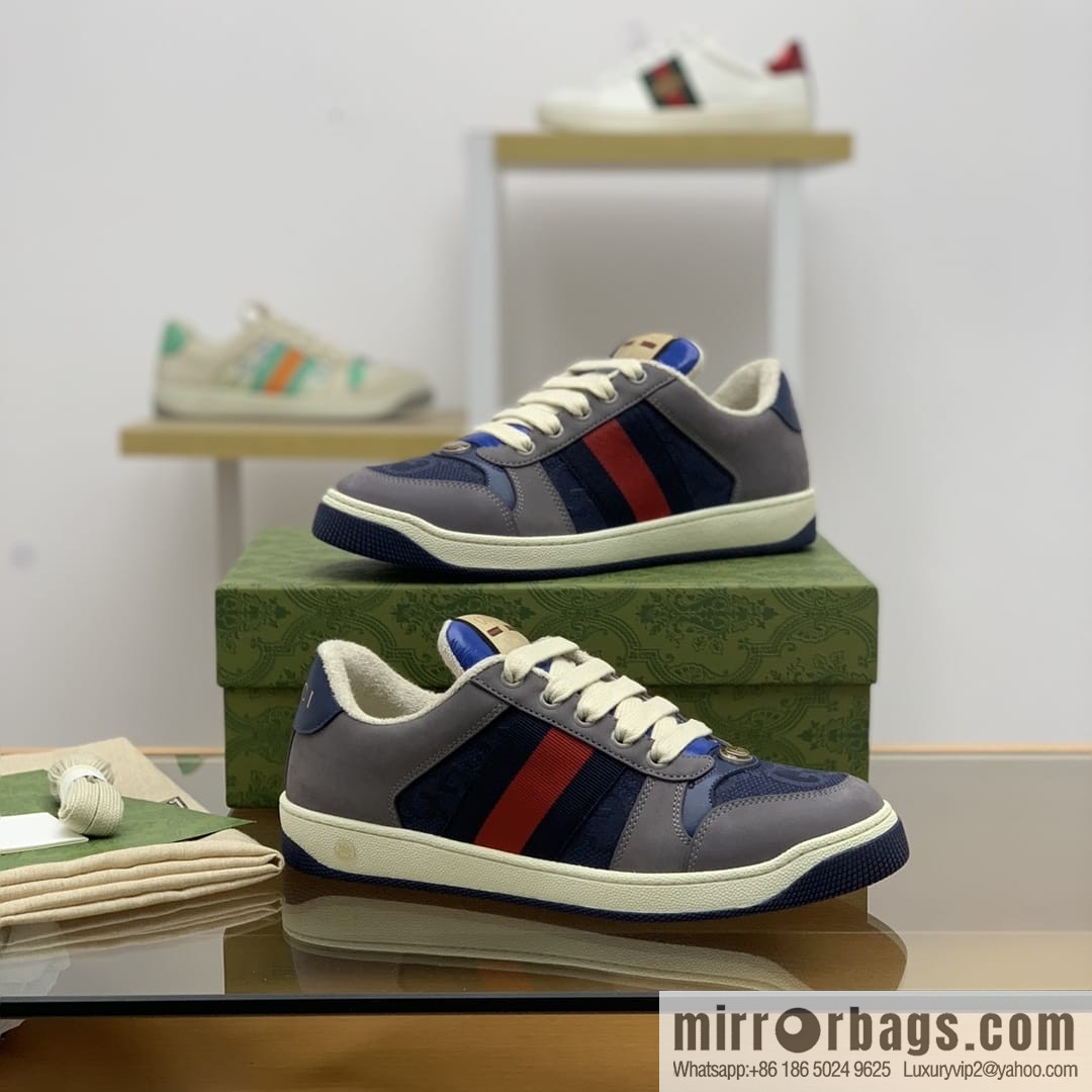 Gucci Gucci Vintage Gucci logo G home men's small dirty shoes
