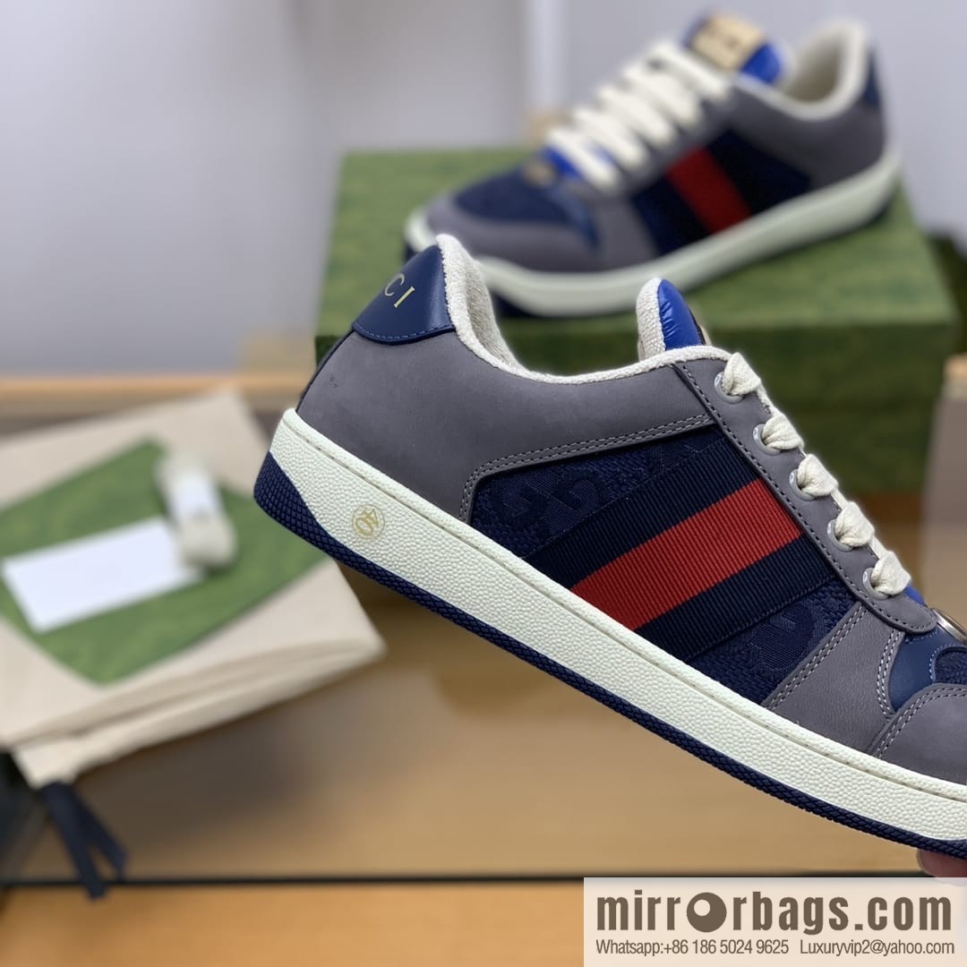 Gucci Gucci Vintage Gucci logo G home men's small dirty shoes
