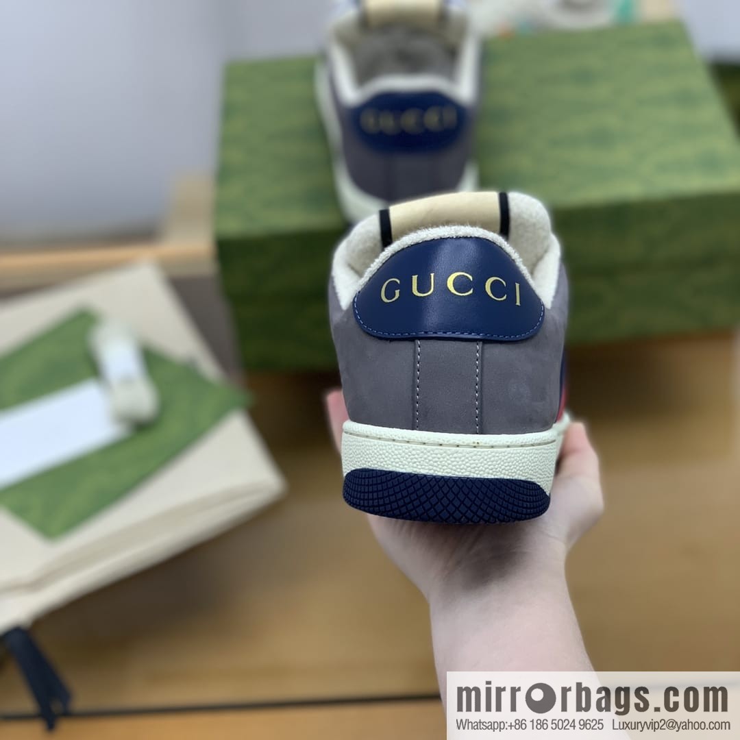Gucci Gucci Vintage Gucci logo G home men's small dirty shoes