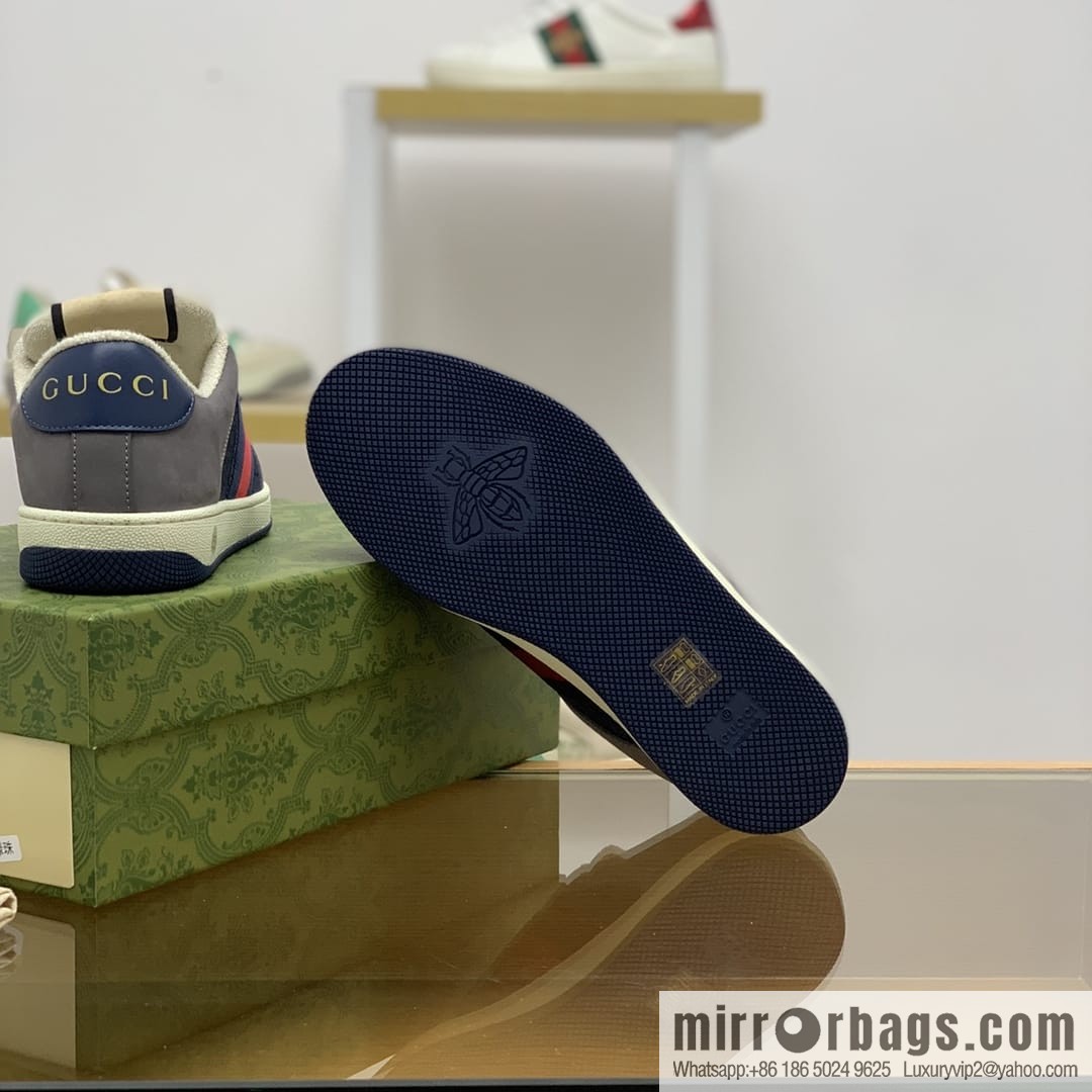 Gucci Gucci Vintage Gucci logo G home men's small dirty shoes
