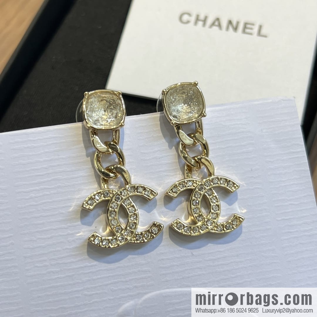New ☑️ Chanel c2 double c stud earrings