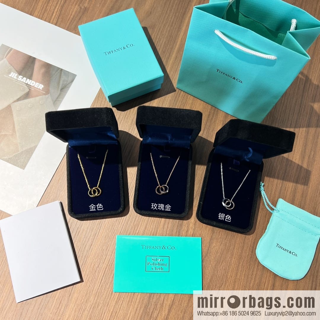 New ☑️ Tiffany & Co. X double ring necklace